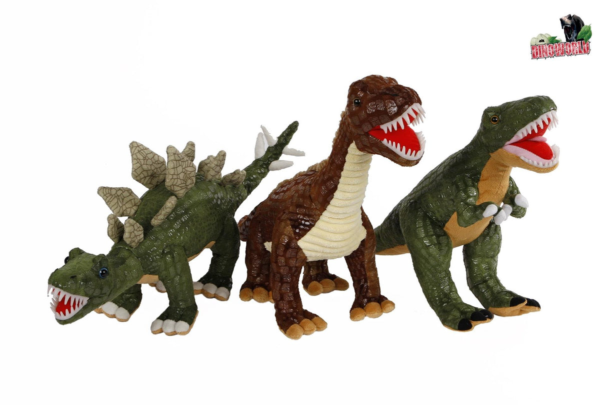 Dinoworld dinosaurus pluche plastic tanden 50-60cm