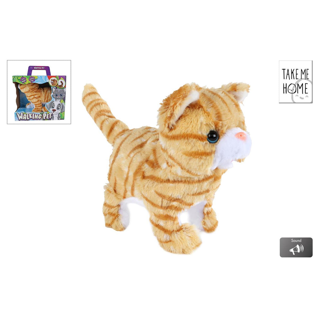Take me home walking cat, 21cm
