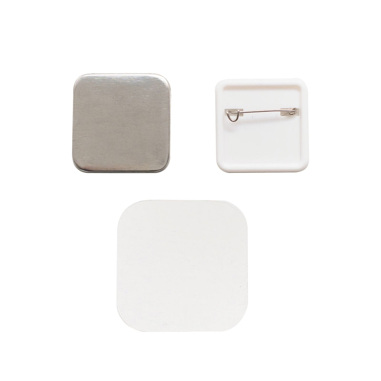 We r makers • button press refill square ø32mm 10pcs