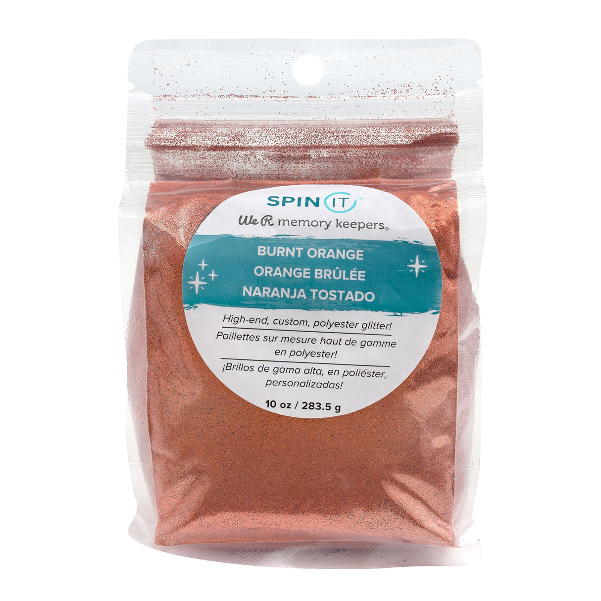We are makers • spin it extra fine glitter burnt orange