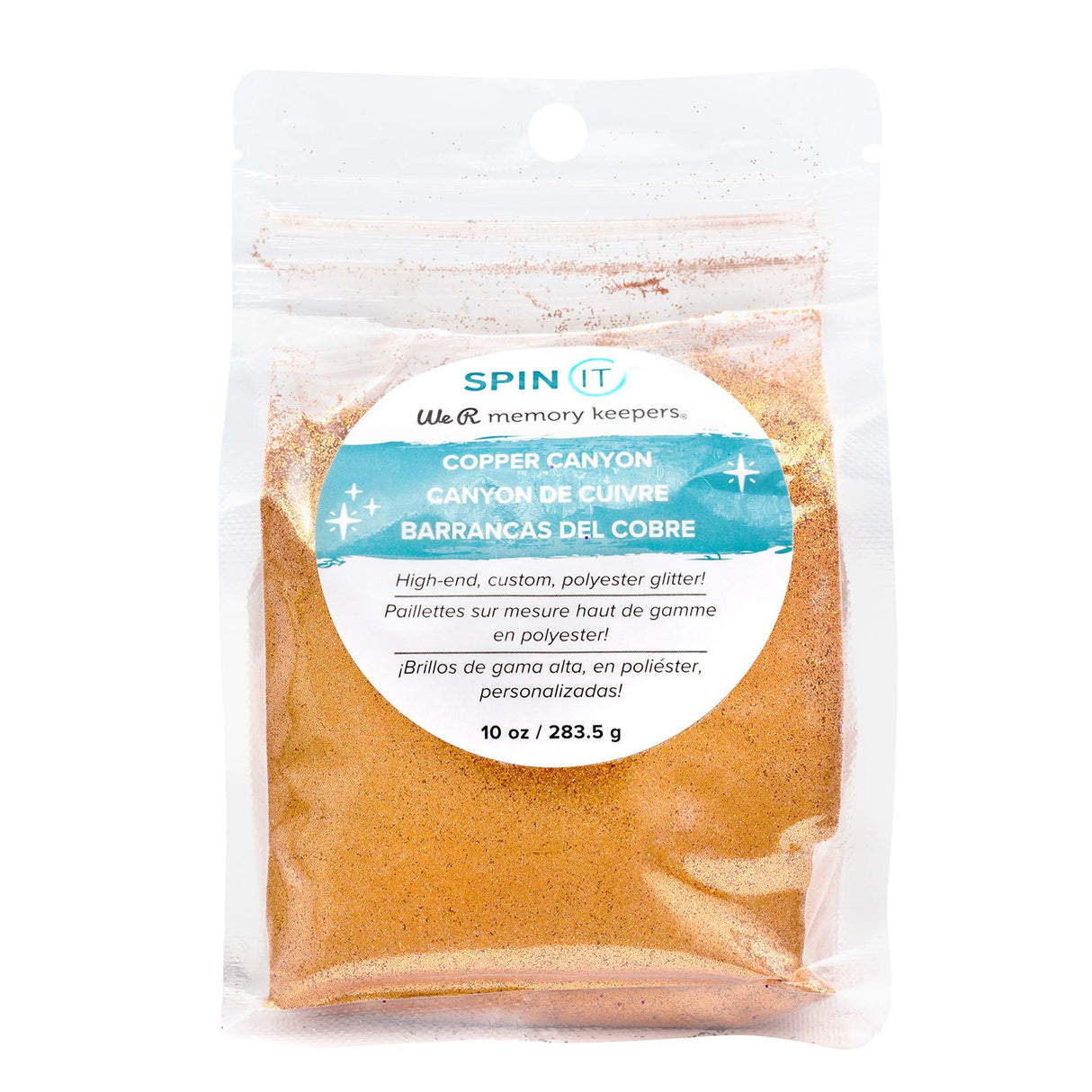 We are makers • spin it extra fine glitter copper canyon