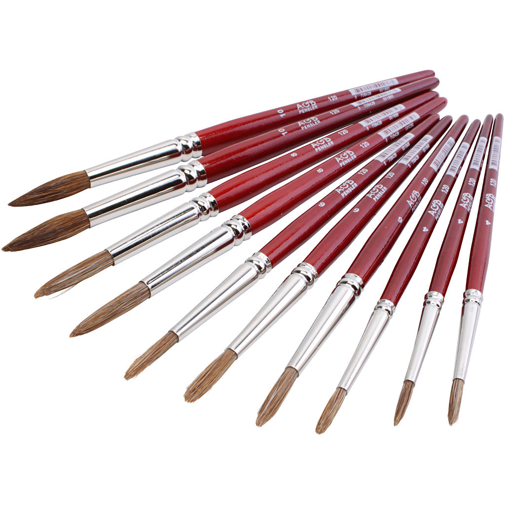 Creativ Company Aquarel Brush, 10st.