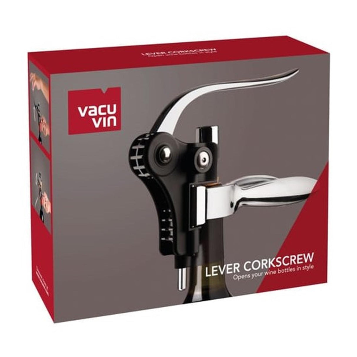 Vacu vin hefboom kurkentrekker