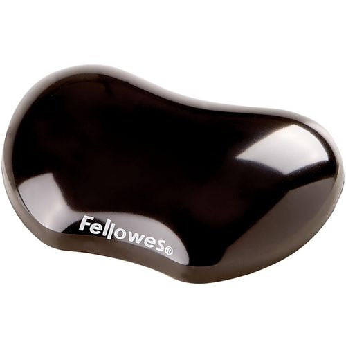 Muismat met polssteun fellowes crystals™ gel zwart