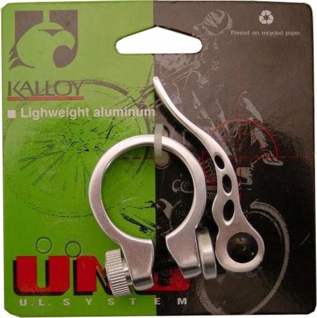 Kalloy HZB Uno Quick Release Saddle clamp Quick Pan Alu Silver 28.6 mm