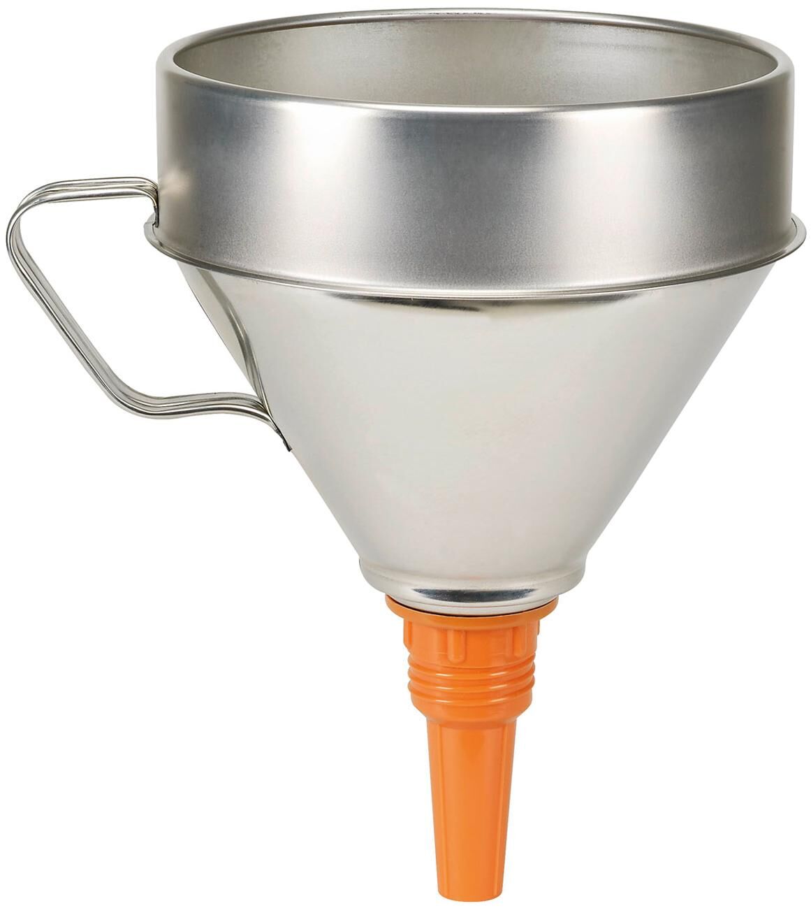Pressol funnel sheet metal funnel 200 mm tinplate w.sieve