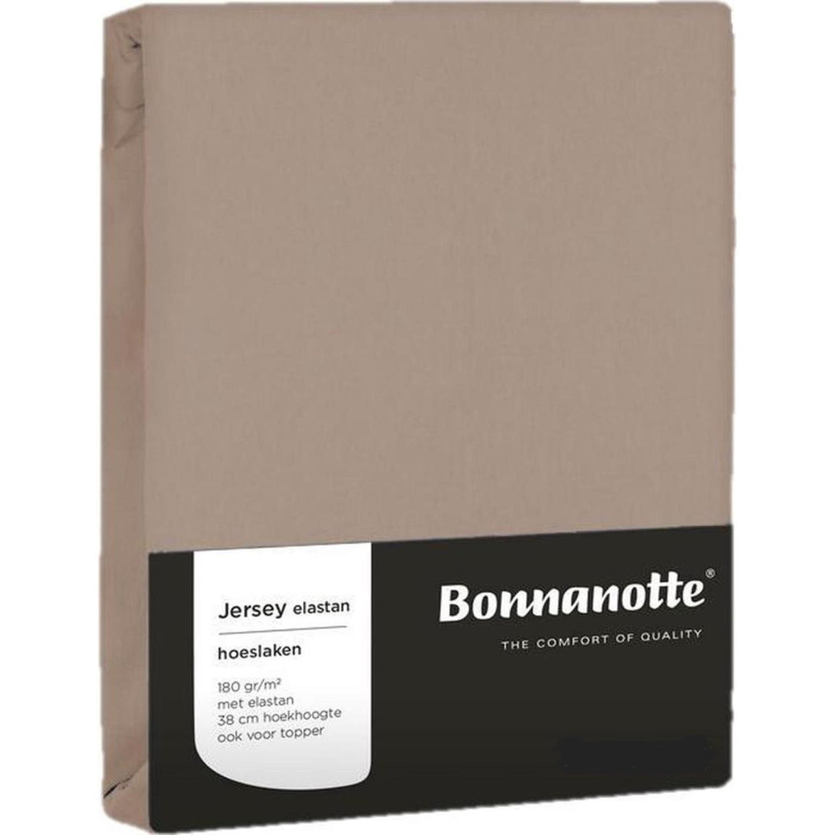 Bonnanotte fitted sheet jersey pebble 90x200cm