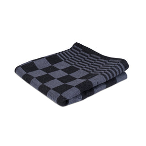 Wecoline weco viskestykke ternet sort 70x70cm (6 stk.)