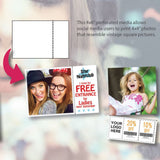 DNP Paper 2 Roll � 400 St. 10x15 rei'itetty 10x10 cm: llä DS620: lle