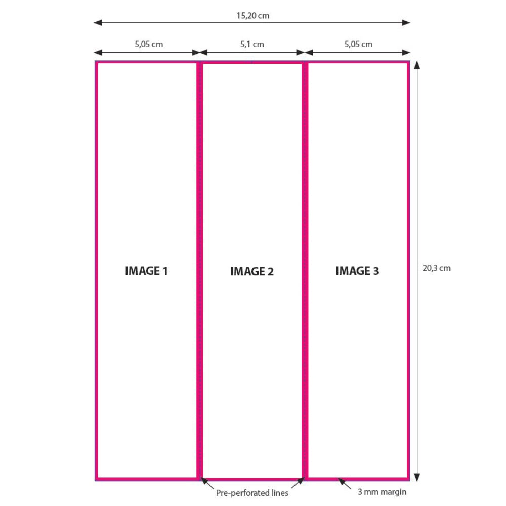 DNP -papir 2 rulle � 200 St. 15x20 perforeret på 5x20 og 10x20 cm for DS620