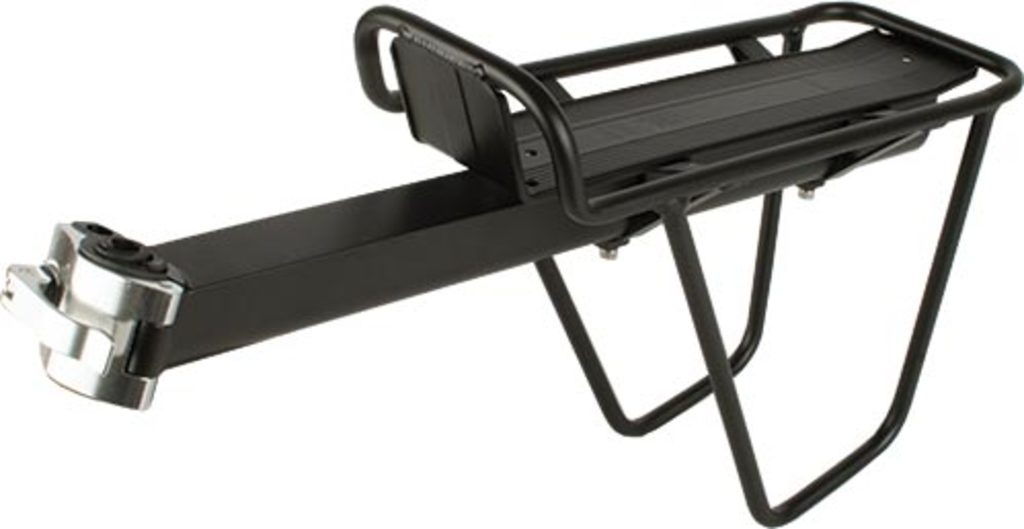 Gepäck Carrier AtB Saddle Tube Confirmatioun schwaarz