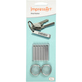 Impressart Schlësselring Set, Gréisst 40x5 mm, 6 Stécker, 1 Këscht