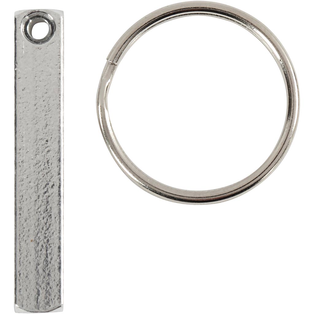Impressart keychain set, size 40x5 mm, 6 pieces in a box