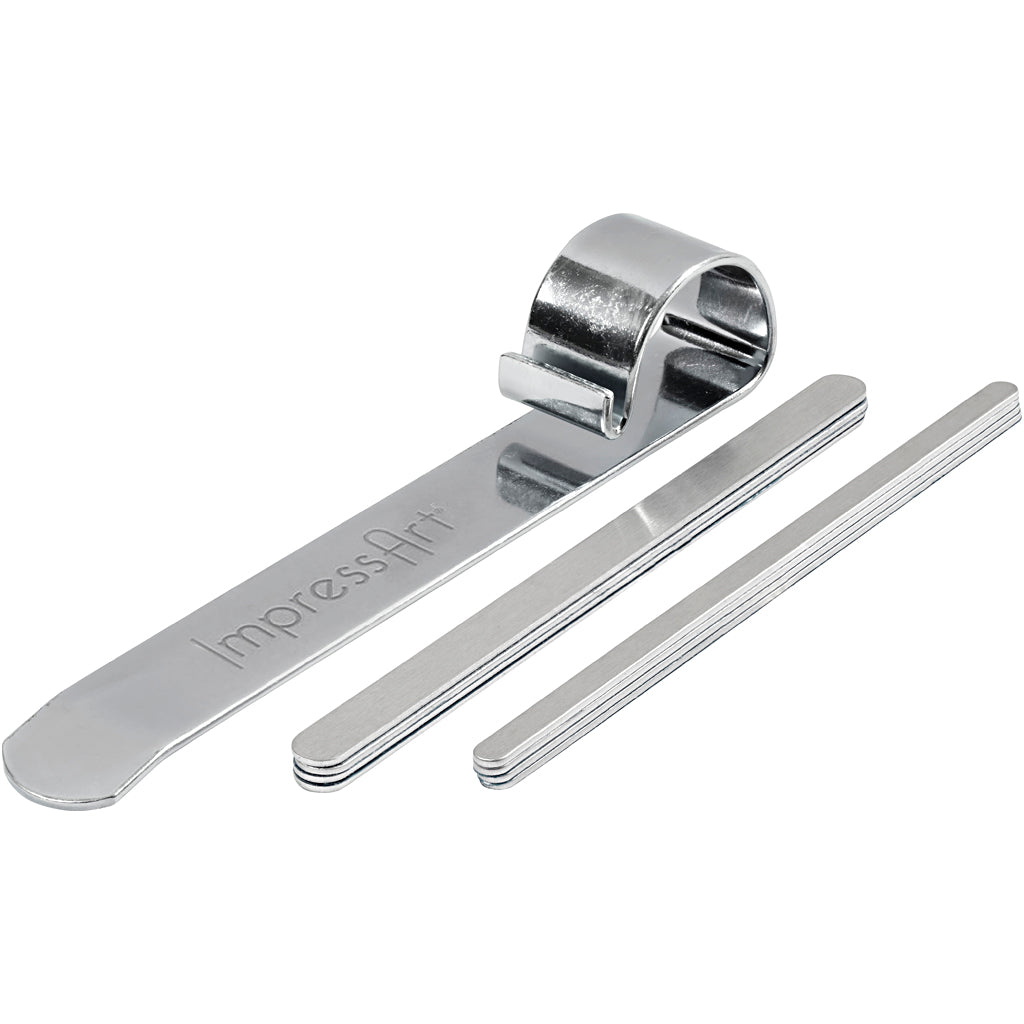 Impressart Bending Tools and Metal Bracelets, L: 15cm, W: 6-106mm, Aluminum, 1 Set