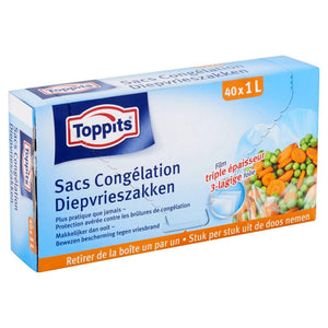 Melitta toppits sacchetti freezer 1.0ltr 40 pezzi