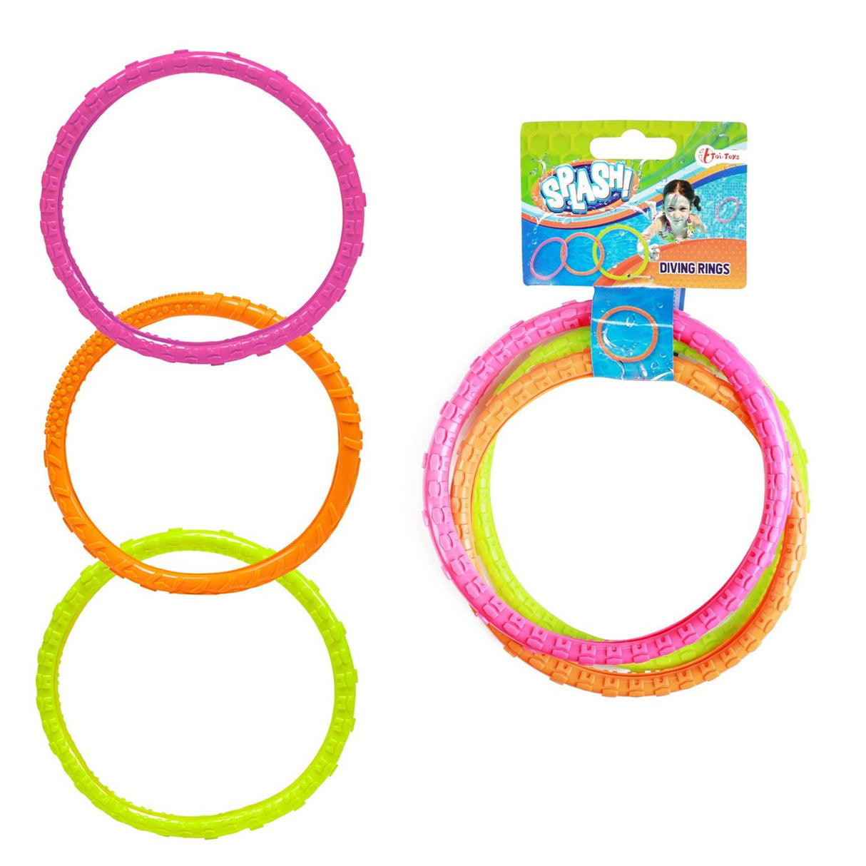 Splash diving rings round, 3 pcs.