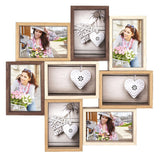 Zep wooden collage photo frame ty013 montreaux for 8 photos