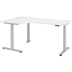 Bach sit-stand desk Hammerbacher white 200x120x127cm