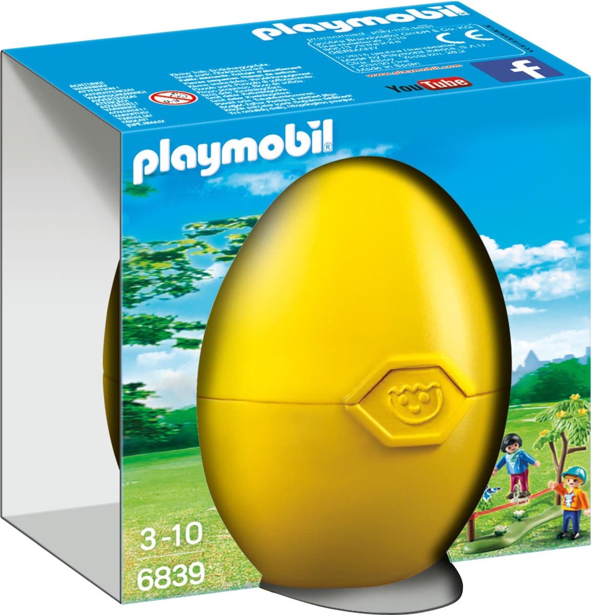 Playmobil egg with 2 children with slackline