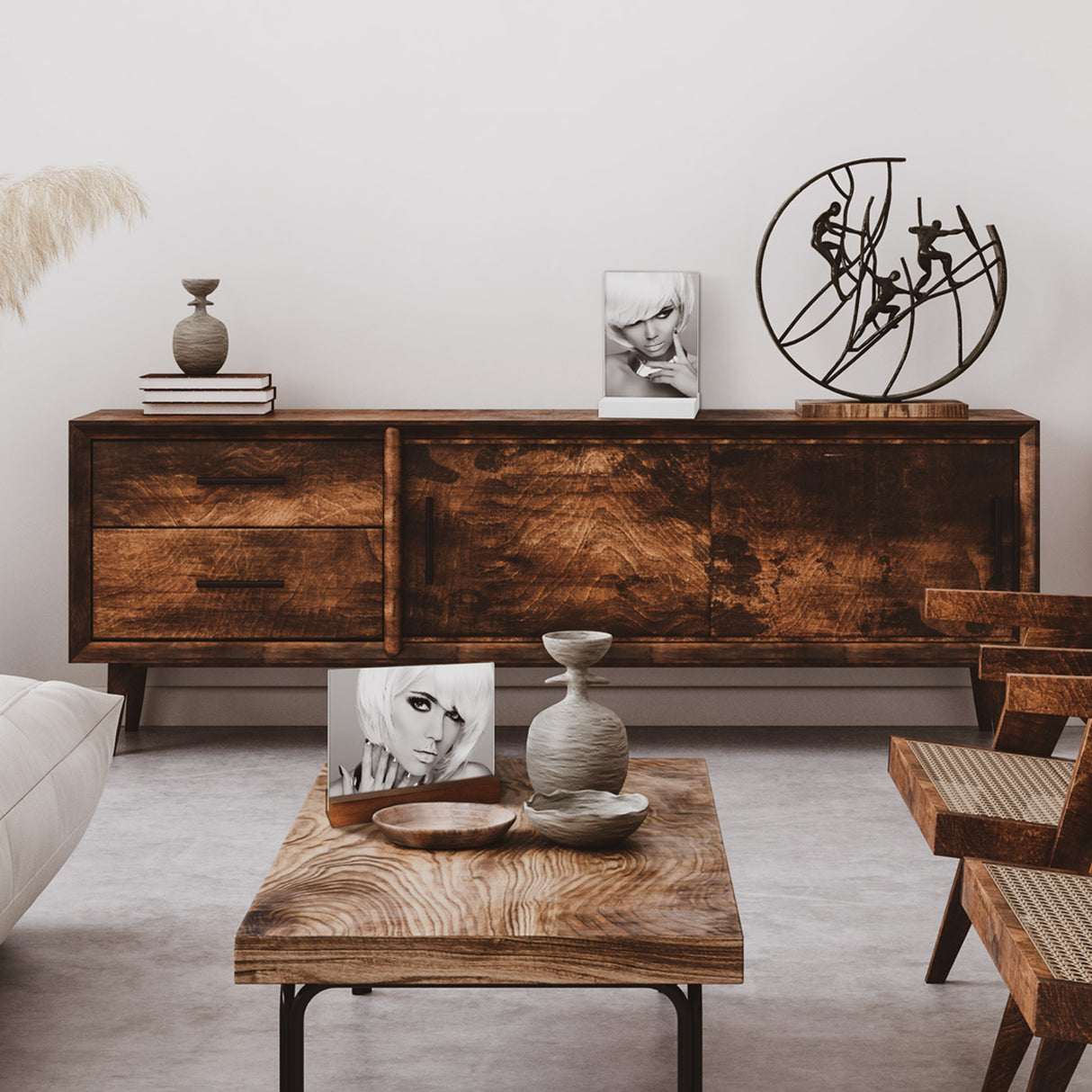 Marco de fotos zep aq968m dresda marrón 15x20 cm