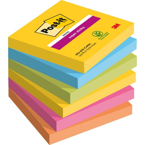 Post-it Super Sticky Notes 76x76 6 Pads
