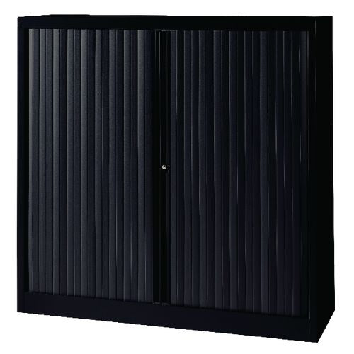 Roldeurkast bisley eurotambours plus 120x43x118,1cm zwart
