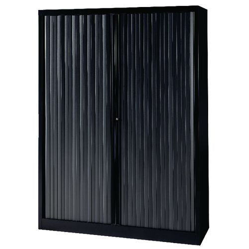 Roldeurkast bisley eurotambours plus 120x43x163,7cm zwart