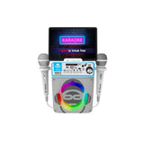 Idance party box groove karaoke machine with 2 microphones