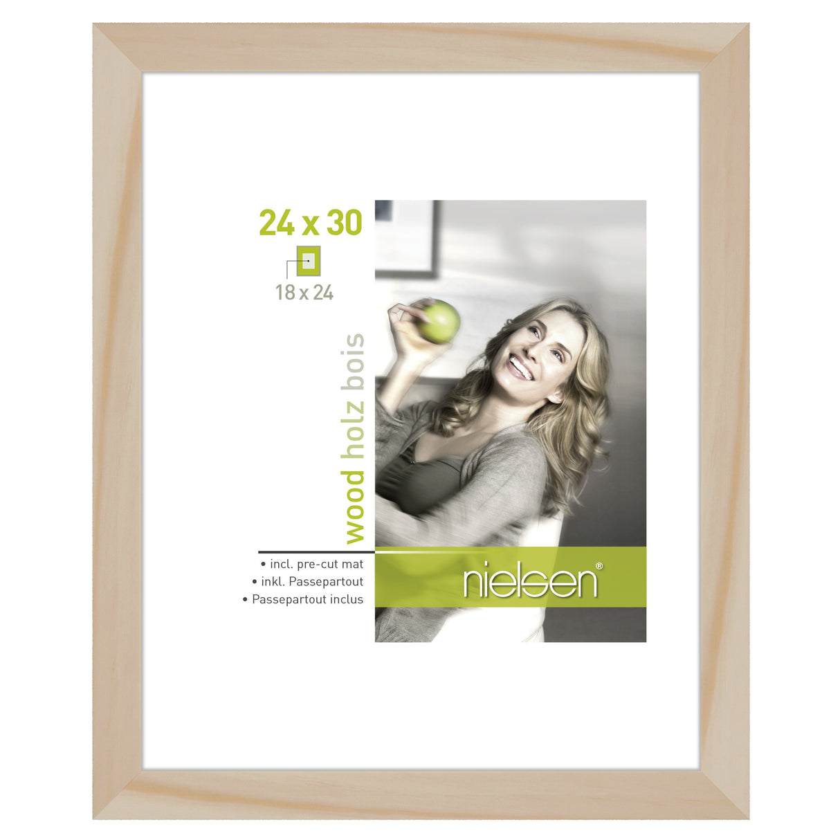 Nielsen Design Nielsen Photo Frame 8988008 Apollon Naturel 24x30 18x24 cm