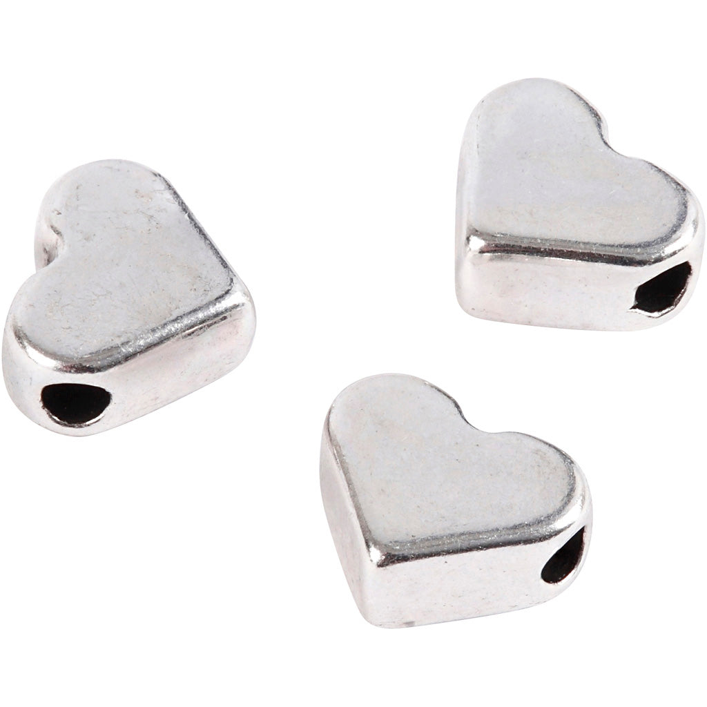 Creativ Company Space Beads Silvered, 3st.