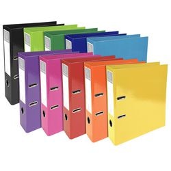 Exacompta Prem'Touch Lever Arch Files Iderama Assorted, 12 pieces