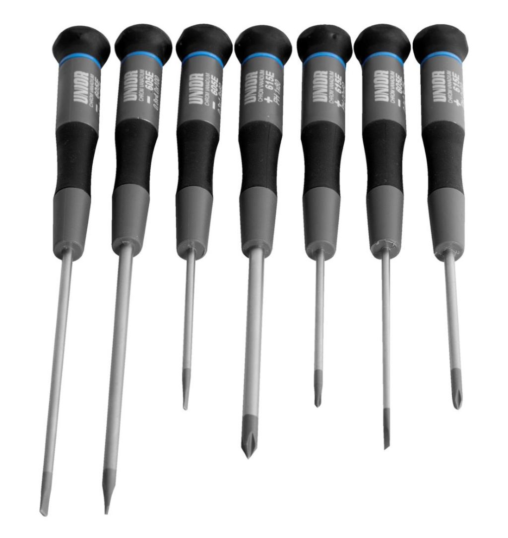 Unior grs skruvmejselsats pl kr elect. 7 st