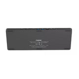Rapoo uck-6001 ultraslim keyboard 8in1 usb-c multiport hub zwart