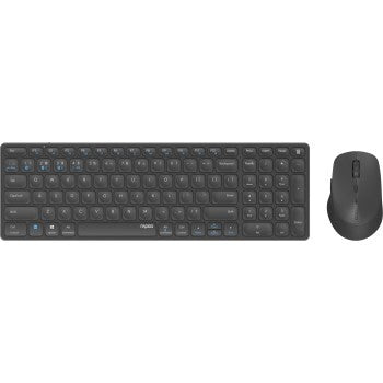 Rapoo 9700m Wireless Multimode Blade Combo Set Dunkelgrau QWERTY Us
