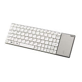 Rapoo E2710 2,4 GHz kabellose, ultraschlanke Multimedia-Tastatur mit Benutzeroberfläche, Weiß