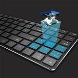 Rapoo keyboard mm slim black e9100m