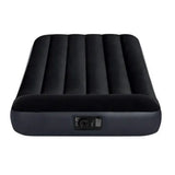 Intex 64146 pillow rest classic twin airbed + pump 99x191x25 cm black