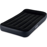 Intex 64146 pillow rest classic twin airbed + pump 99x191x25 cm black
