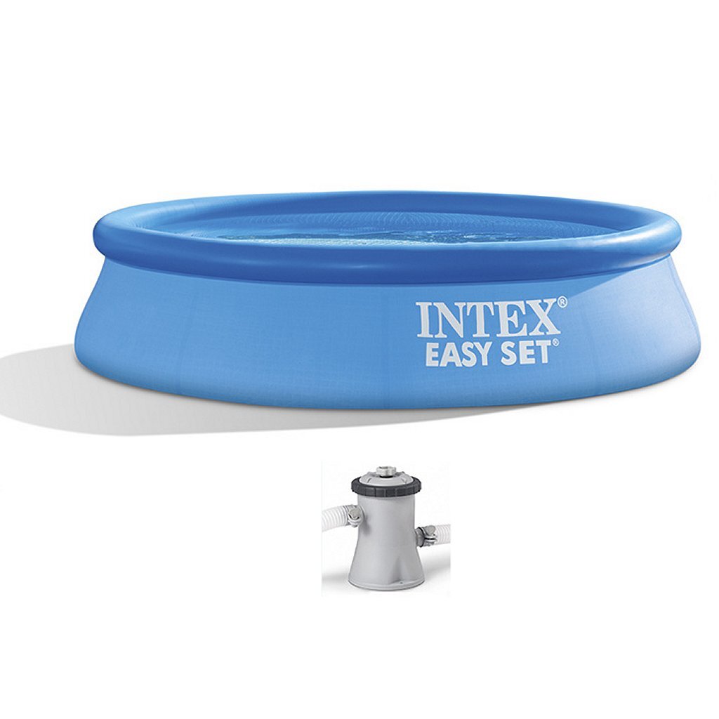 Linn snámha atá socraithe go héasca intex 244 x 61 cm - le caidéal scagtha