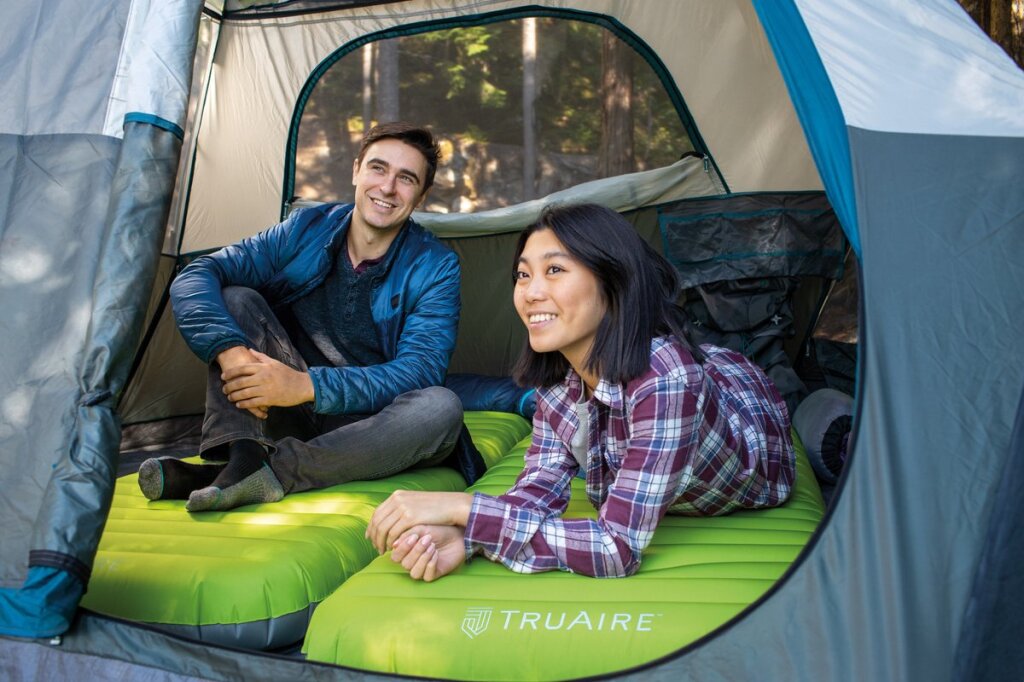 Intex 64097Np Truaire Twin Dura-Beam Camping Mattress con pompa ad aria USB150 Quickfill 191x76x17cm