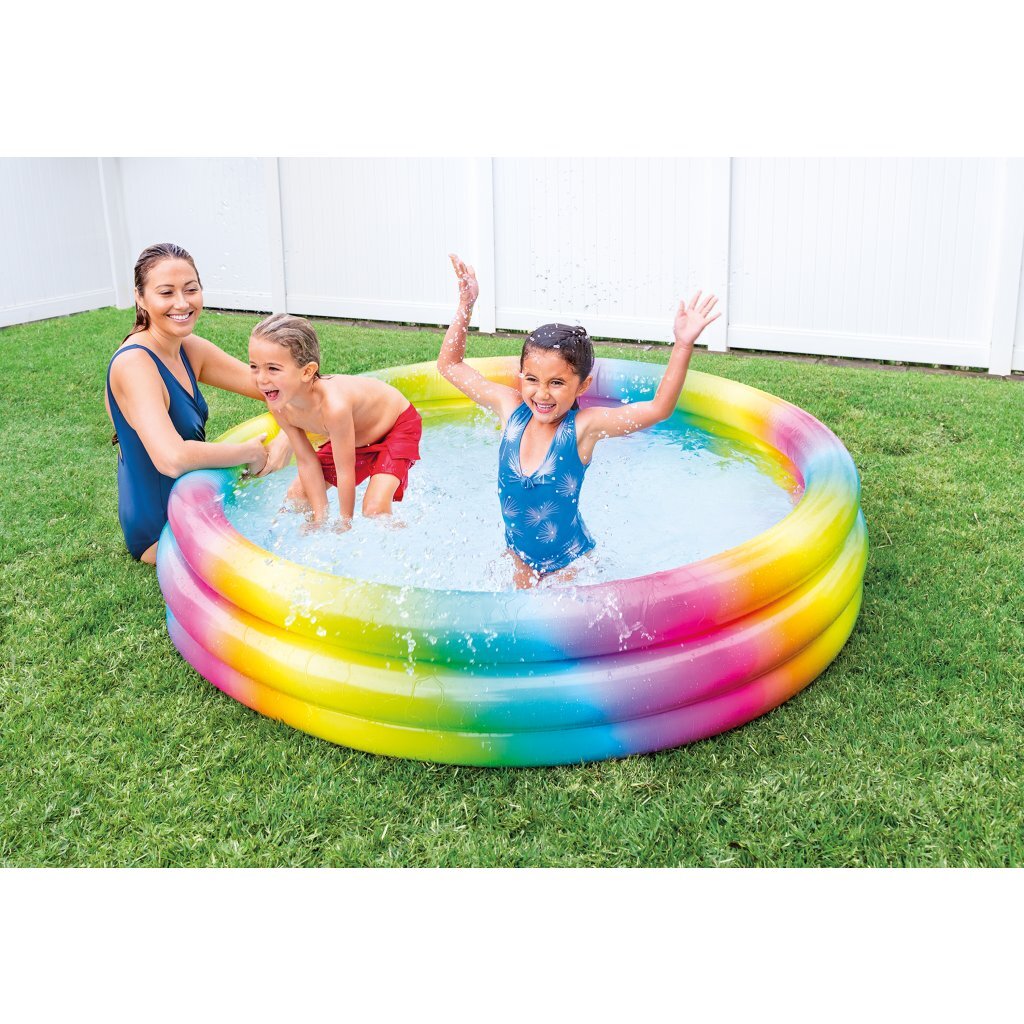 Intex uppblåsbar pool regnbåge ombre