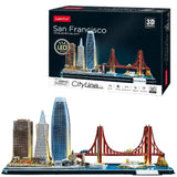 Cubic Fun 3D Puzzle City Line San Francisco With LED Lighting