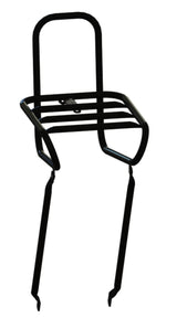 STECO Front Carrier Smooth 25cm Kroonbout Mat Black