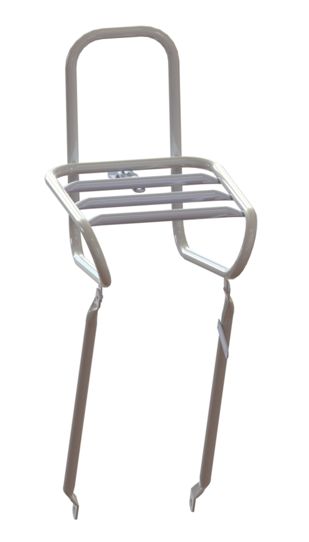 Steco glat frontbærer 25 cm kronebolt montering hvidt