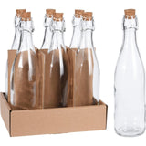 Excellent houseware fles glas met kurk 500ml transparant