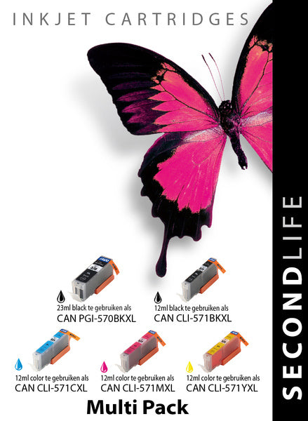 Kangaro SL-11011239 cartridge secondlife Canon multipack 570 571 series