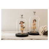 Clayre eef 6gl2544 klokkeglas gennemsigtig 14x25 cm