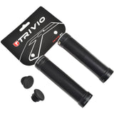 Trivio - bicycle grips, ribbed grip black + lock-on black
