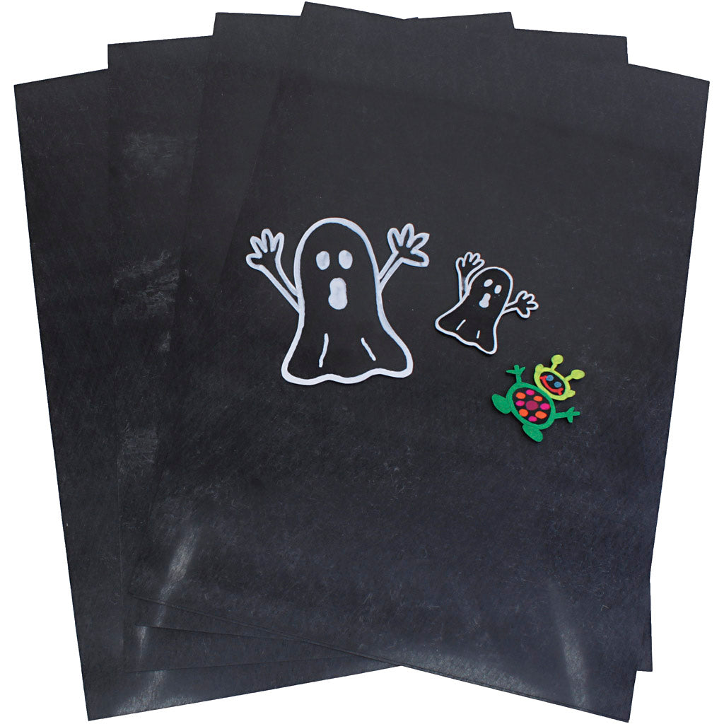 Creativ company shrink film sheets, A4, black, 10 sheets, 1 box
