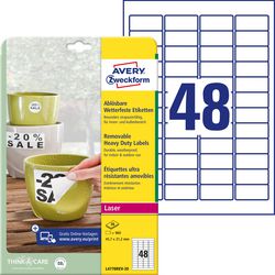 Avery multi-purpose labels Zweckform white
